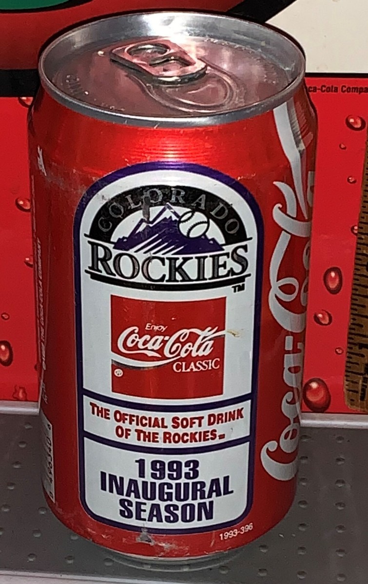 COLORADO ROCKIES INAUGURAL SEASON 12OZ ALUMINUM COCA - COLA CAN