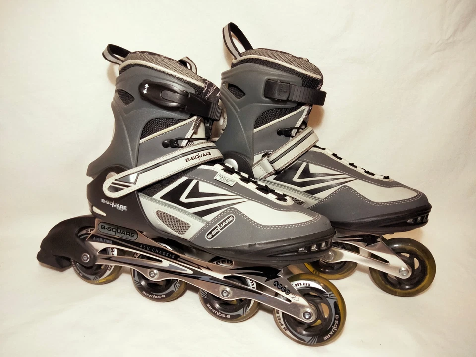 Bundle: fast NEUE 45er B-Square Rollersblades/Inlineskates + Protektoren - Bild 2 von 4