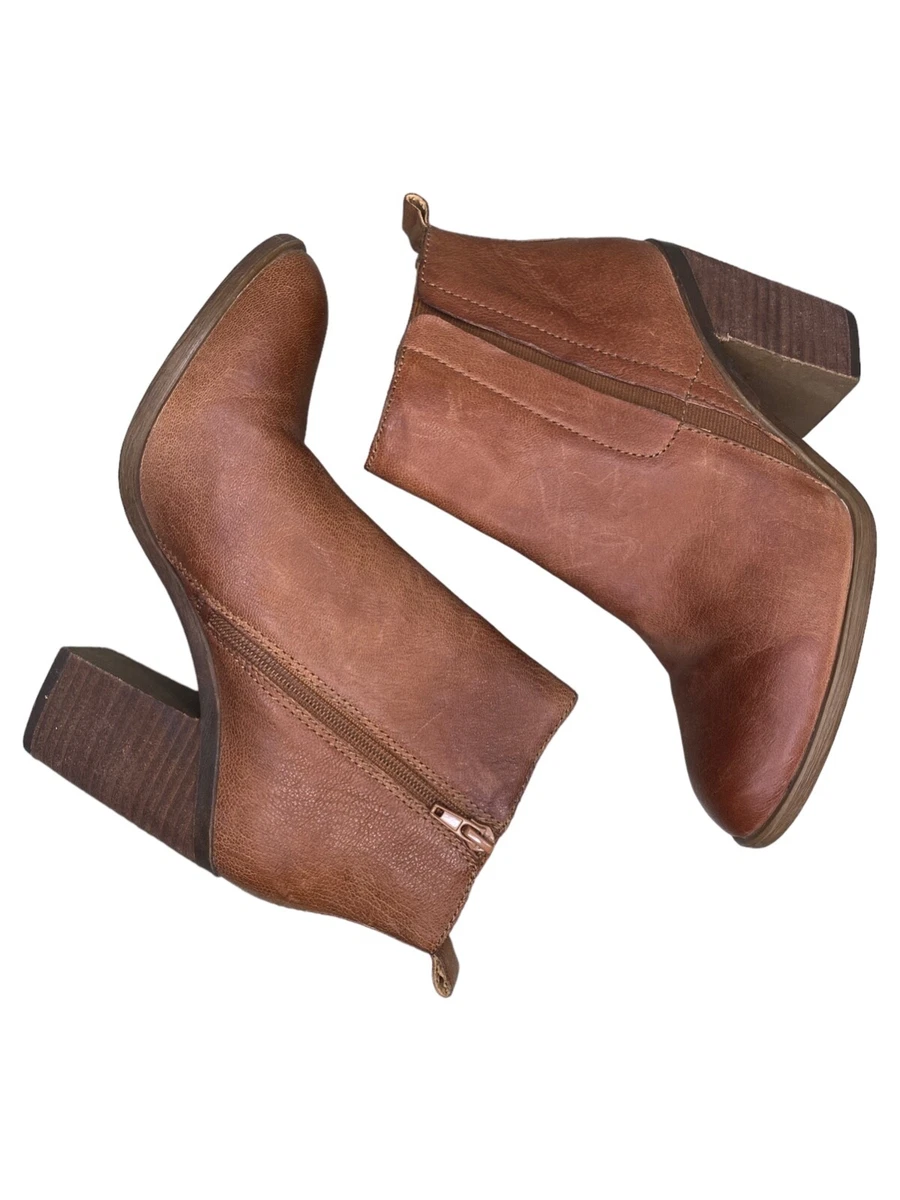 Lucky Brand Sassa Booties Light Brown Size 7.5M eBay
