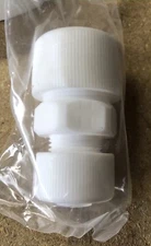 ChemGlass Adapter Union, pH Probe, 2 mm to ¾”, Teflon Nuts, CG-1872-A-10