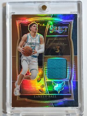ラメロボールNBAカード 2020-21 PANINI RC ラメロ　patch 2020 Panini Select LaMelo Ball Rookie #PATCH COPPER /49 Jersey RC