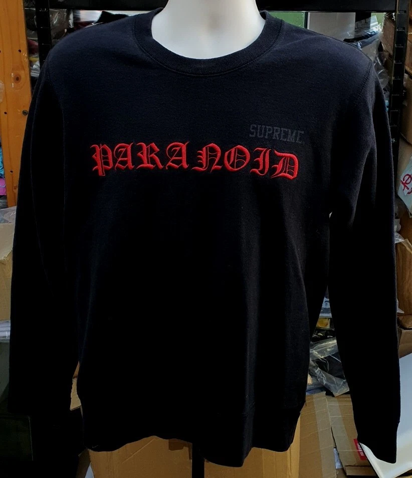 SS16 Supreme x Black Sabbath Paranoid Crewneck size S small sweatshirt sweater