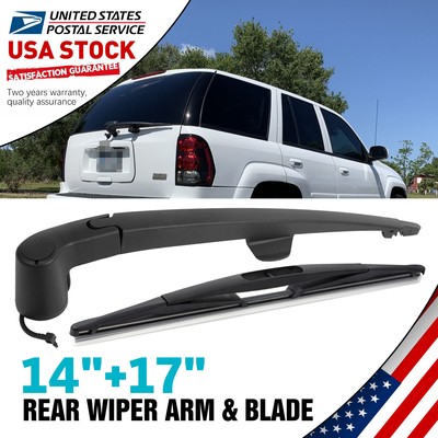 Waterproof  14''+17'' Super Clean Windshield Rear Wiper Blades Set OEM#replace