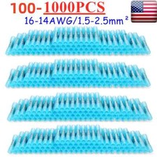 1000PCS Blue 14-16AWG Heat Shrink Waterproof Wire Connectors Butt Seal Terminals