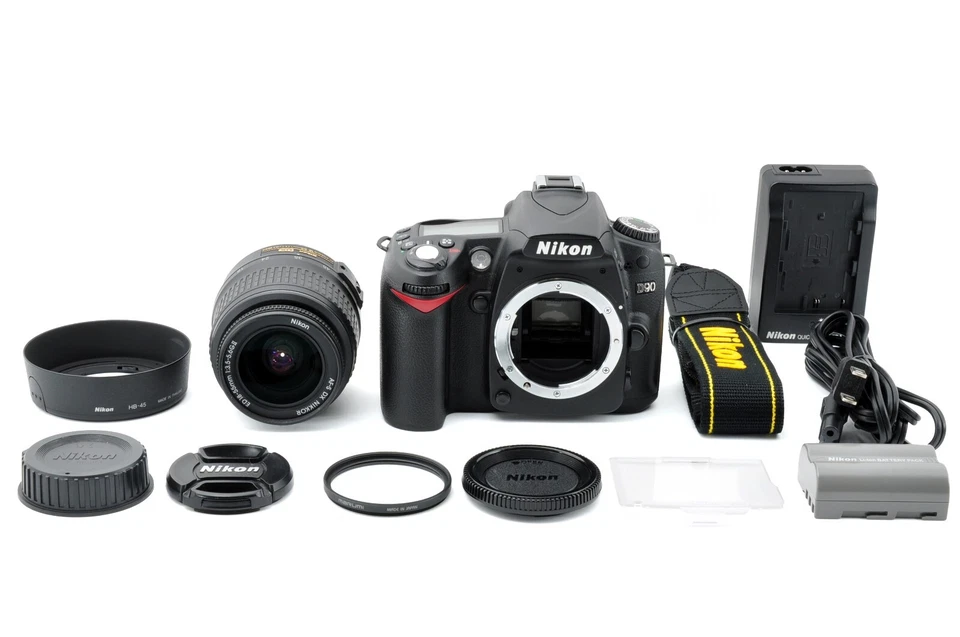 Nikon D90 AF-S DX 18-55mm II ED Zoom Lens Kit [MINT] 10,495 Shots w/ Strap Hood - Image 2 of 4