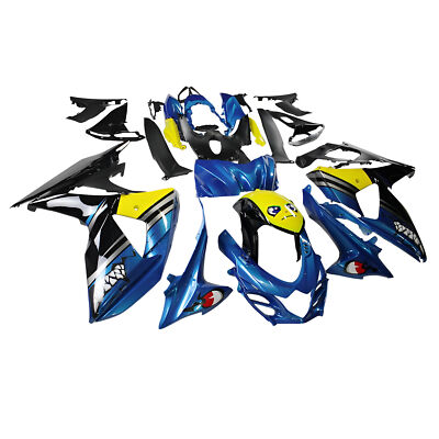 Blue Shark Fairings ABS Plastics for 2009 - 2016 GSXR1000 K9 Suzuki Bodywork
