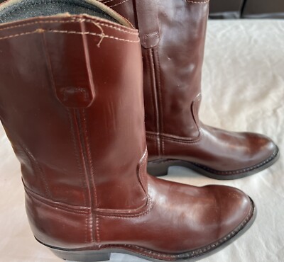 LaCrosse Size 7 Waterproof Rubber Cowboy Boots Brown Western  display picture 1