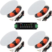 Herdio 6.5" 2 Way Bluetooth Ceiling Speakers Wall Flush Mount Speakers for Home