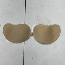 Shein Beige Skin Tone Adhesive Strapless Bra Womens Size C