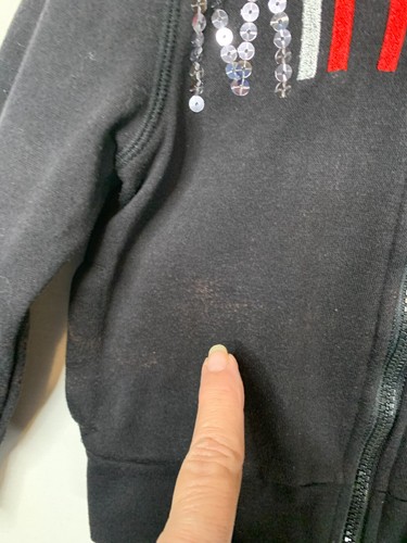 Disney Girls Jacket Hoodie Minnie Mouse Sequin Full Zip Size 4 Embroidered - Picture 3 of 13