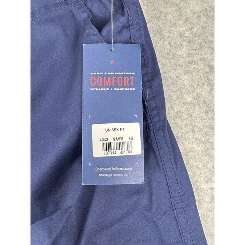 Cherokee Workwear Scrubs pants Unisex XS Blue Core Stretch cargo 4043 new - Picture 4 of 11