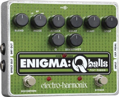 EHX Electro Harmonix Enigma Q Bälle Bassgitarre Hülle Filter Effektpedal