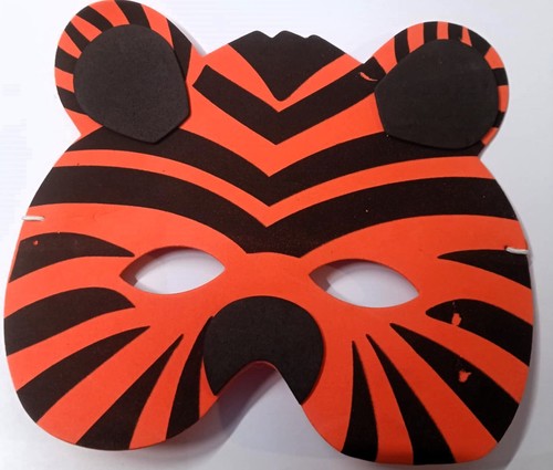 Brand New Wild Animal Foam Children's Face Masks Lion, Tiger, Elephant, Monkey, - Picture 8 of 26