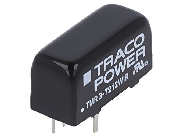 Tmr 3-7212WIR Wandler: Dc/Dc 3W Ueing: 43-160VDC Uausg: 12VDC Iausg: 250Ma Traco-image