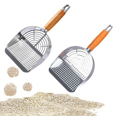 Stainless Steel Cats Litter Scoop Mesh Scooper for Pets Litter Tray Rabbits