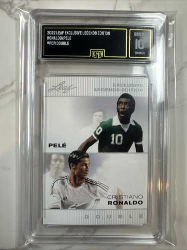 2022 Leaf Exclusive Legends Edition #PCR Double Cristiano Ronaldo Pele GMA 10