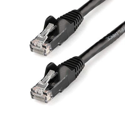 StarTech.com 2m CAT6 Ethernet Cable - Black CAT 6 Gigabit Ethernet Wire -650MHz