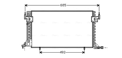 AVA QUALITY COOLING CN5100 Kondensator, Klimaanlage für CITROËN,PEUGEOT