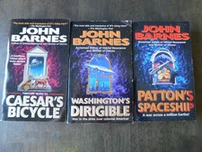 John Barnes The Timeline Wars Series 1-3 Ceasar's Bicycle Patton's Spaceship