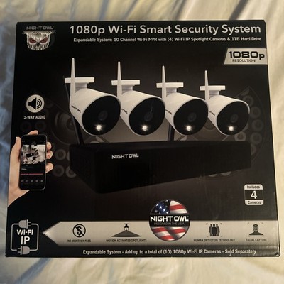 Night Owl 1080p Wi-Fi Security System 10 Channel Wi-Fi 4 Wi-Fi IP Cameras .