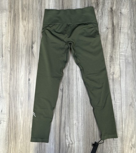 Oner Active Effortless Seamless Leggings Dark Khaki Women’s Size Medium, New - Picture 8 of 10