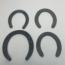 Lot Of 4 Assorted Metal Horse Shoes Horseshoe Souvenirs Crafts Art Cowboy