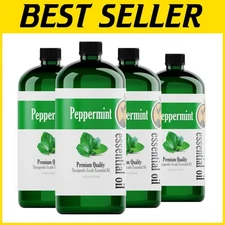 Peppermint Oil 4-Pack 16oz Each, Therapeutic Grade