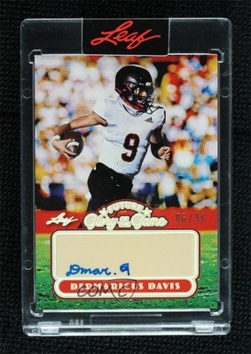 2025 Leaf Glory of the Game Future Silver Holo 86/99 Dermaricus Davis Auto pi4