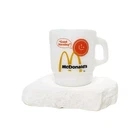 Vintage McDONALDS Fire King White Milk Glass Coffee Cup Mug Anchor Hocking 1970s