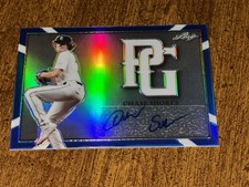 CHASE SHORES 2021 LEAF PERFECT GAME NS METAL BLUE AUTOGRAPH #15/15 LSU ANGELS