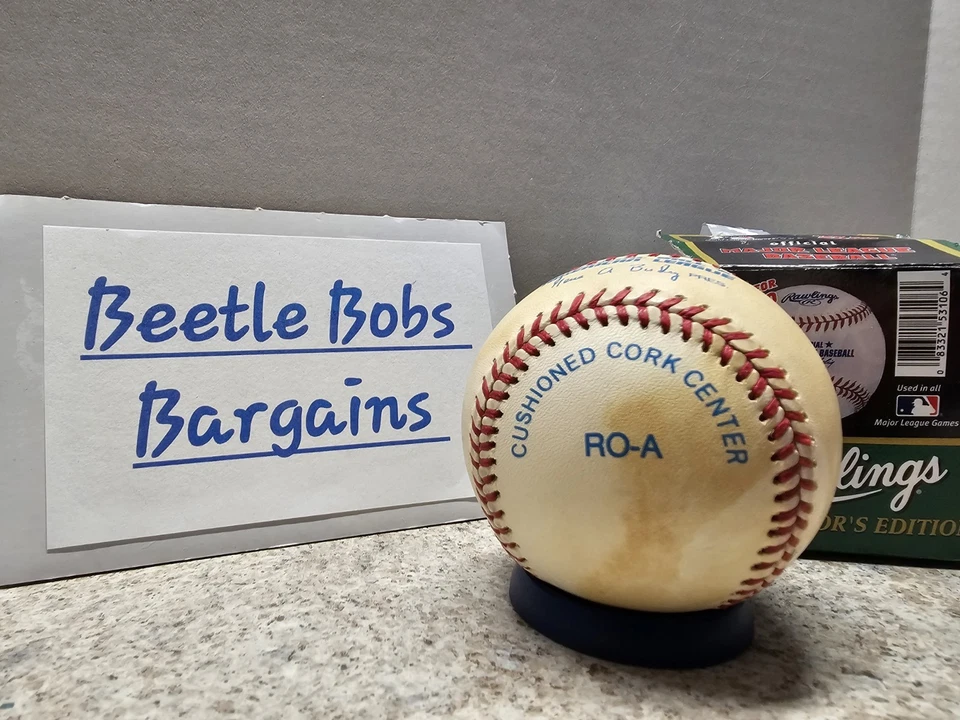 Ron Coomer Minnesota Twins MLB Autographed Rawlings Baseball No COA - Image 4 of 4