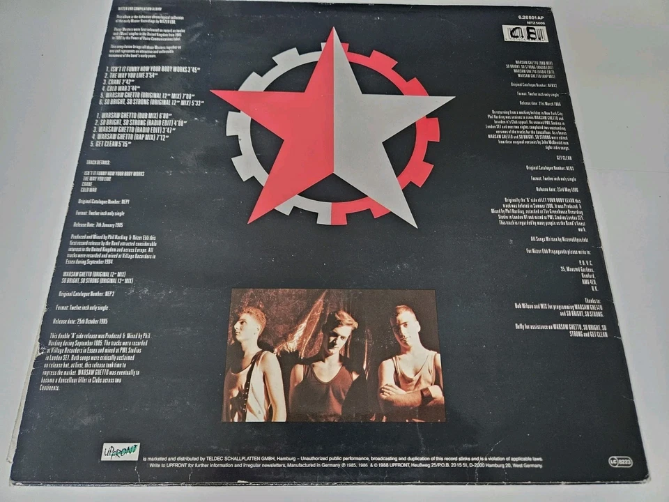 Nitzer Ebb - So Bright, So Strong  Upfront Vinyl LP 1988 - Bild 2 von 4