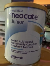 Lot of 4 Cans Neocate Junior Unflavored 14.1 Oz New Sealed Exp. 09/27/2026 