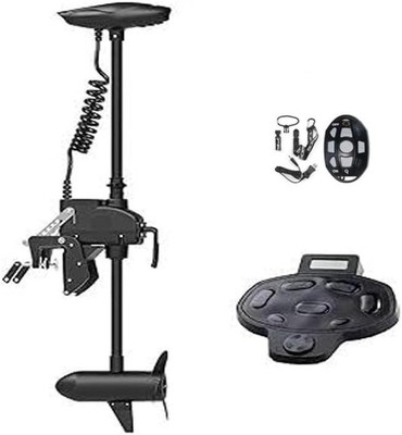 AQUOS Haswing 12V55LBS 39'' Transom Trolling Motor with Remote & Foot Controller