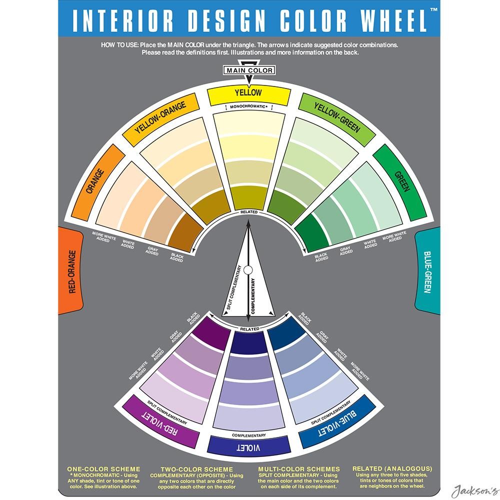 Color Wheel Company Interior Design Colour Wheel Paper 21.6 x 28 cm ...