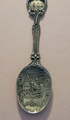 Large 1983 Frieling Zinn  Pewter Collector 8'' Spoon  - Germany!!