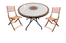 TAVOLO IN PIETRA FERRO BATTUTO