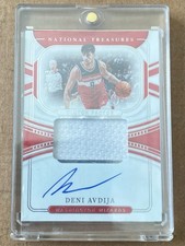 2021-22 National Treasures - Deni Avdija Game-Worn Jersey Auto #CF-DAV /49 GU