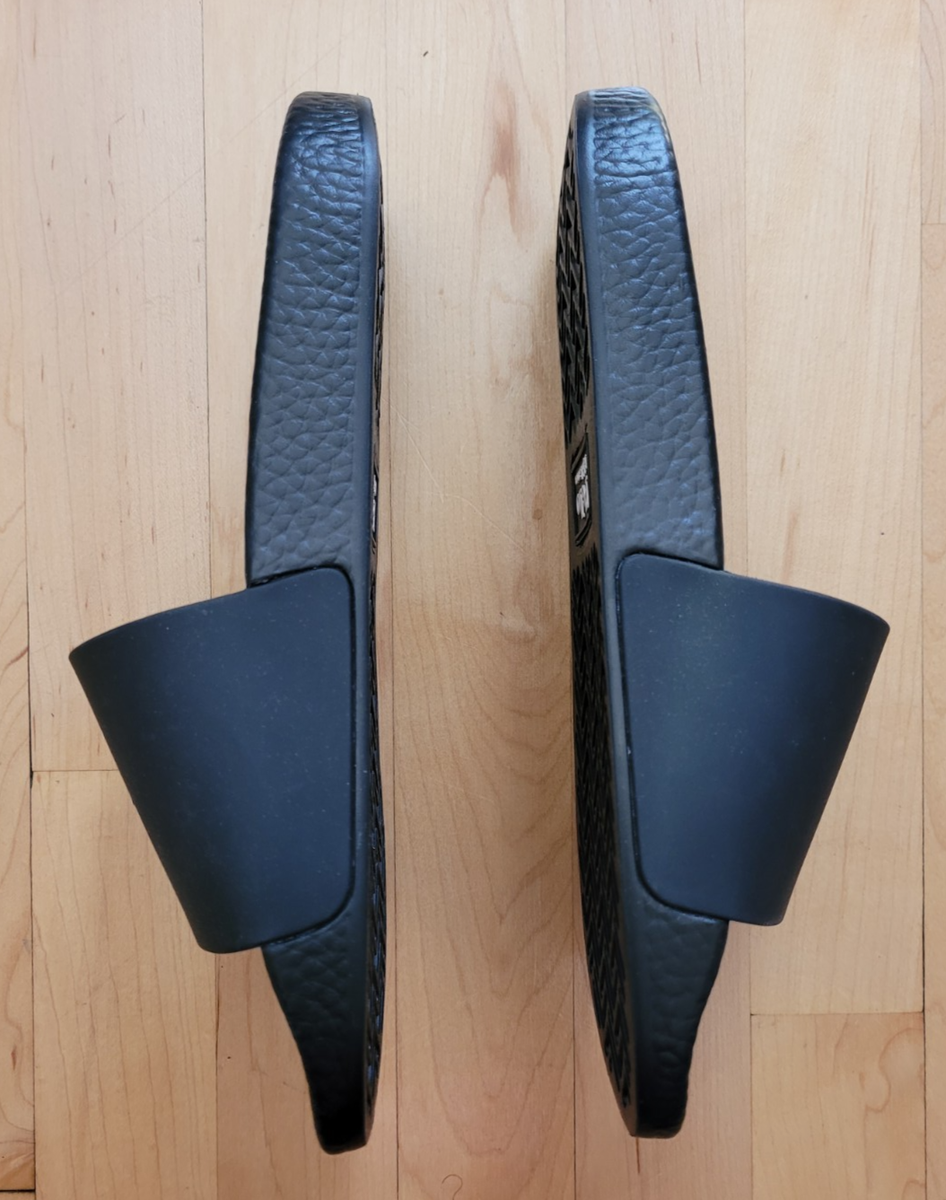 Polo Ralph Lauren Men\'s Black Slides/Sandals with White BIG PONY NWT Nwt Polo Ralph Lauren Black Polo Spellout Slides w/o Box  main image 2