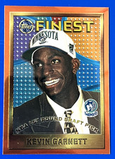 1995-96 Finest Kevin Garnett Rookie RC #115 Timberwolves