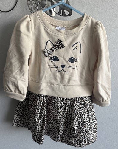 Baby Gap Leopard Cat Dress (Size 18 - 24Months) - New - Picture 7 of 7