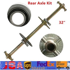 812mm 32" ATV Quad Go Kart Rear Live Axle Kit Sprocket Brake Wheel Hub Go Cart