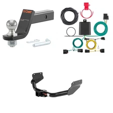 CURT Class 3 Tow Package Trailer Hitch, Wiring, Ball Mount - 13182, 56426, 45856