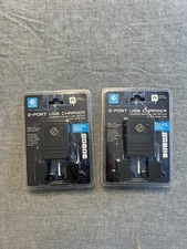 EZ Collection Intelligent Charging System USB 2-Port Charger A4FD-B (2 New Pack)