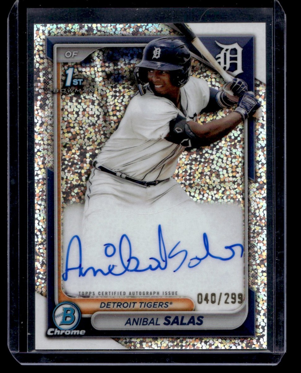 2024 Bowman Chrome Anibal Salas Auto 040/299 #CPA-ASA Speckle Refractor
