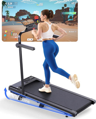 Superun Walking Pad Mit Steigung Max 159 KG/136 KG, 2.5HP Laufband Für Zuhause M