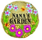 - Garden Décor - Nana's Garden Stepping Stone - Decorative Stone for Garden -.
