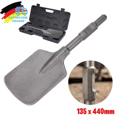 SDS HEX Schaufelmeißel Meissel 440*135mm Sechskant Aufnahme 30MM NEU