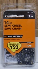 Power Care 14 Inch Y52 Features Lube Drive Links 2 Pack Fits Most 14 Inch Saws
