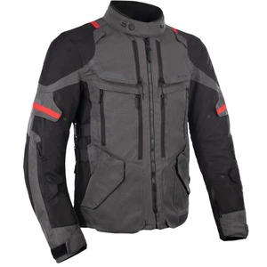 Oxford Rockland Textile Waterproof Motorcycle Jacket - Charcoal / Black / Red